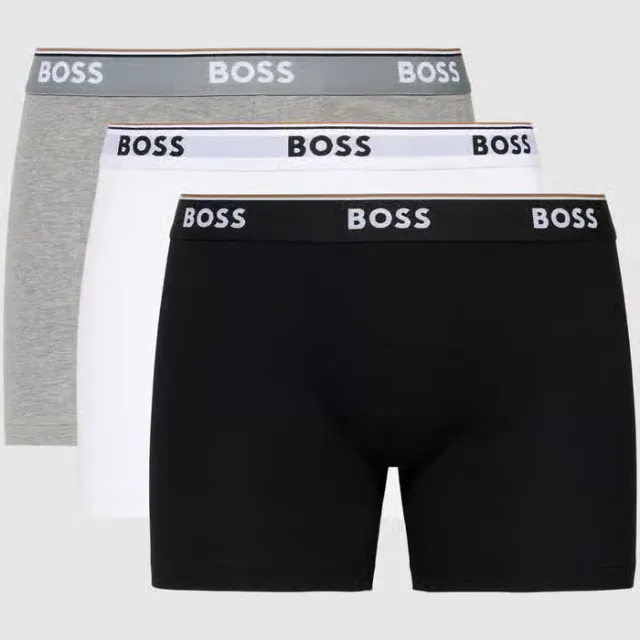 Boss Power boxershorts 3-pack middengrijs middengrijs gemêleerd, foto 2