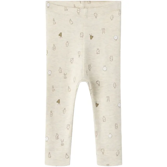 NAME IT BABY gebreide babybroek zand