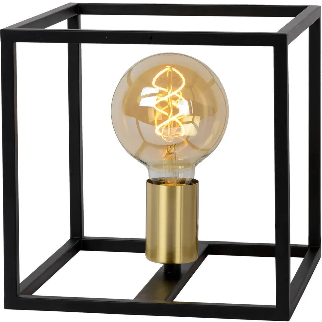 Lucide RUBEN - Tafellamp - 1xE27 - Zwart