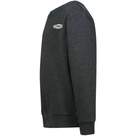 Raizzed rechtvallende sweater met backprint - grijs, foto 3
