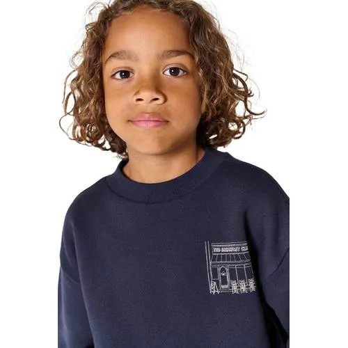 Tumble 'n Dry sweater met backprint - donkerblauw, foto 4
