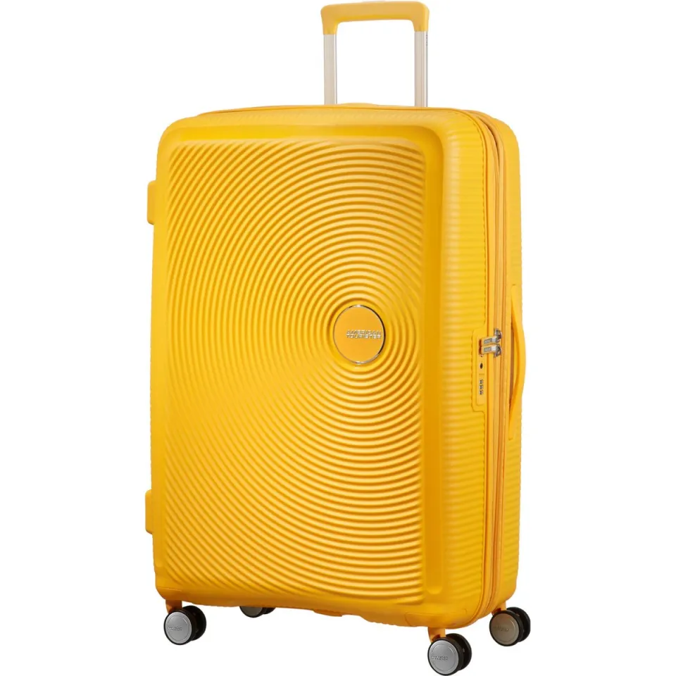 American Tourister Soundbox spinner koffer geel, foto 2
