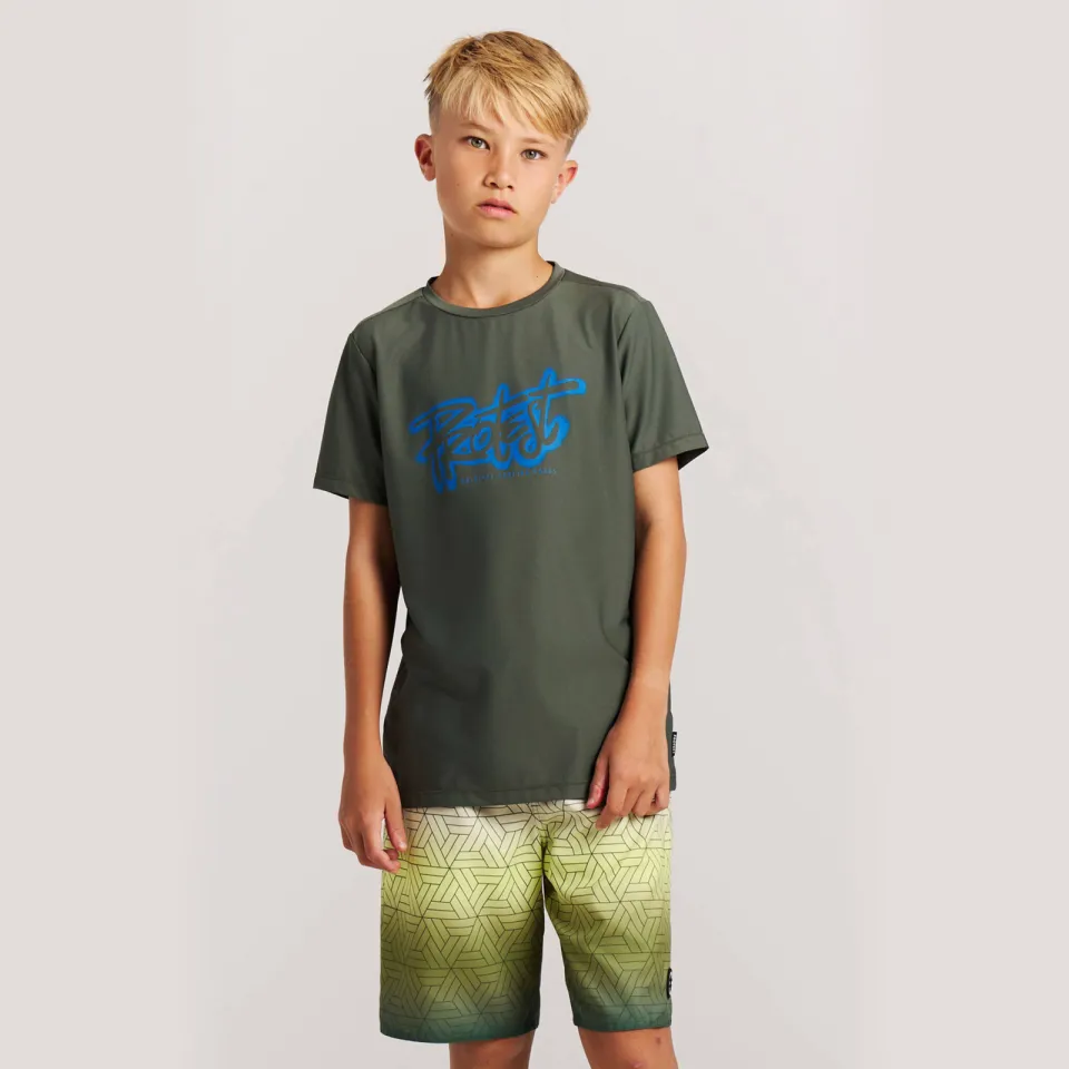 Protest zwemshort PRTCHOPPER JR groen/blauw