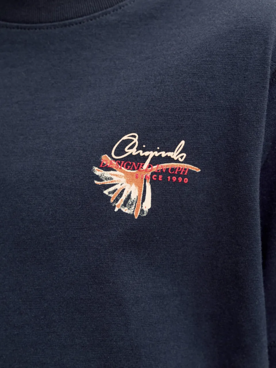 Jack & Jones junior t-shirt met backprint donkerblauw, foto 6