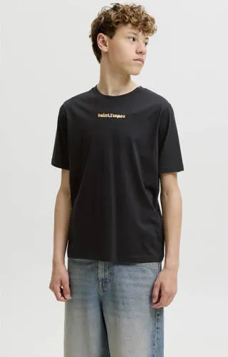 Jack & Jones Junior oversized T-shirt met backprint zwart, foto 2