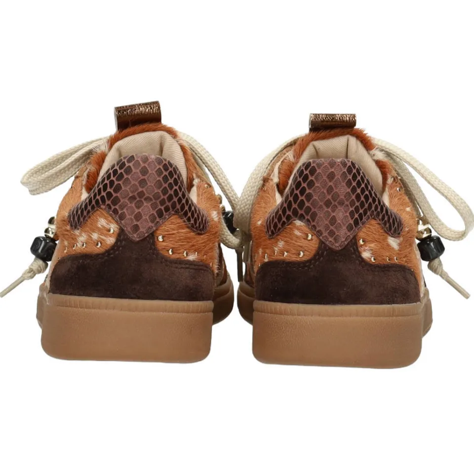 Haboob Skye sneakers met studs - bruin, foto 4