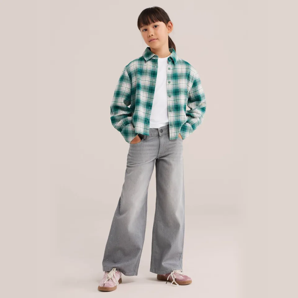 WE Fashion geruite blouse groen, foto 5
