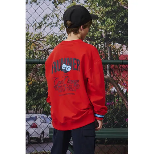 Z8 kids sweater met backprint - rood, foto 6