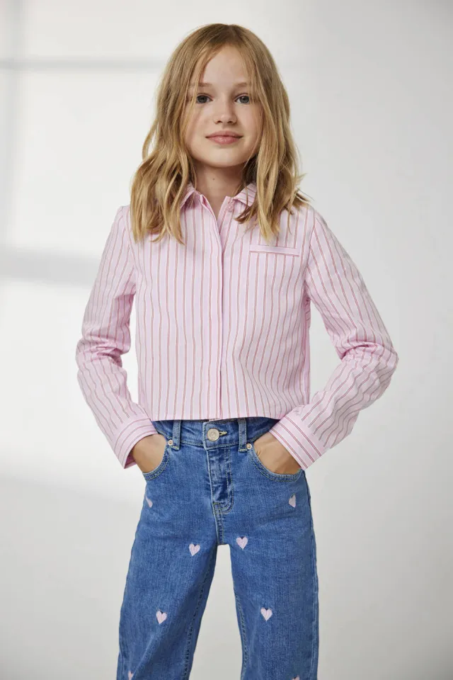 Only KIDS ONLY MINI wide leg jeans light blue denim