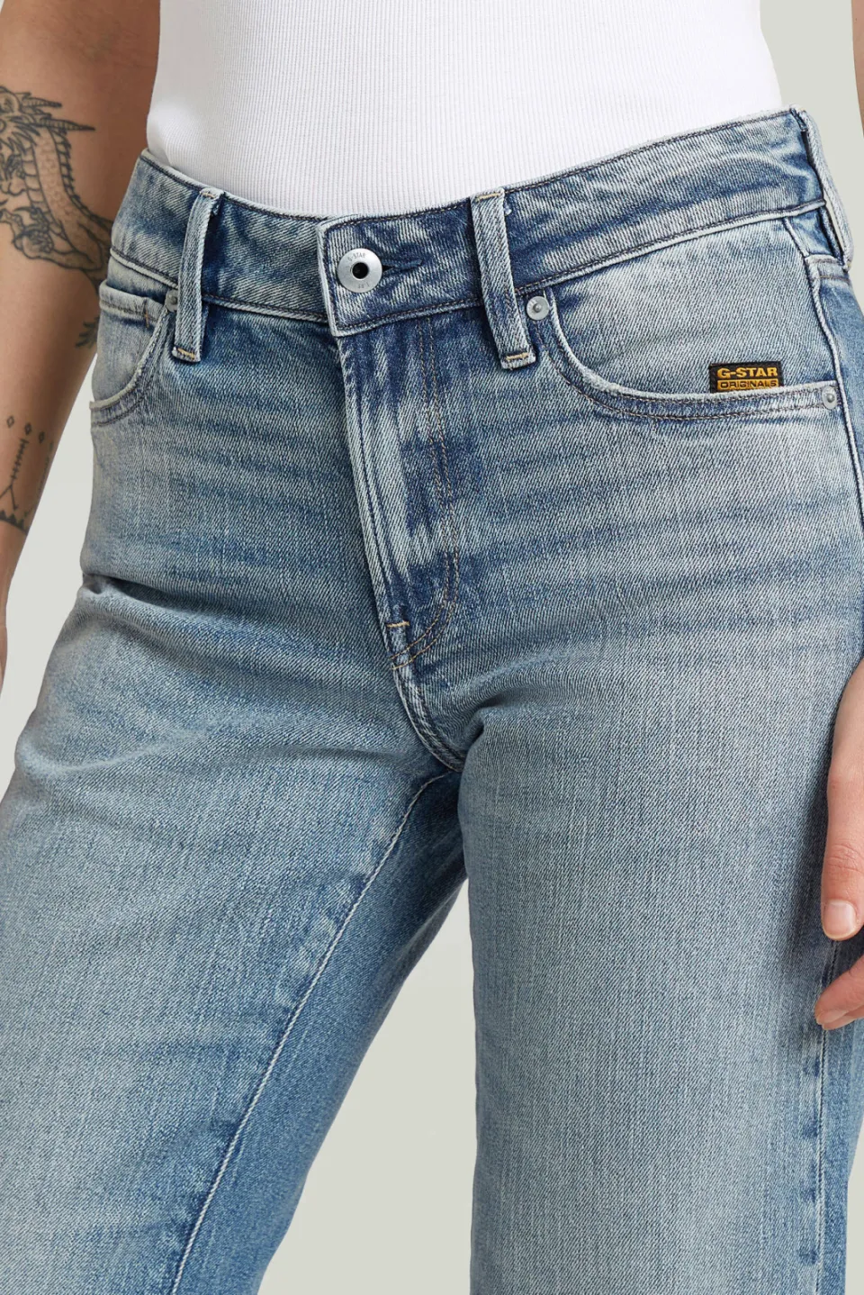 G-Star Raw G-STAR straight leg jeans blauw, foto 5