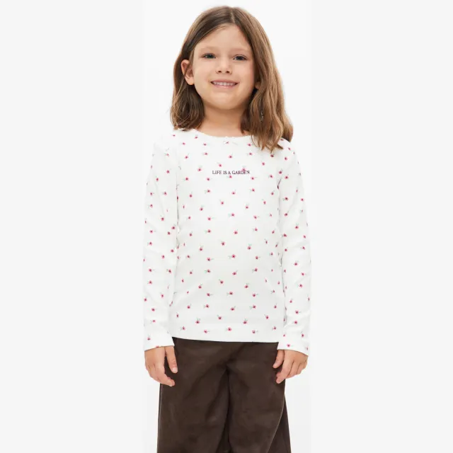S.Oliver gebloemde longsleeve ecru, foto 5