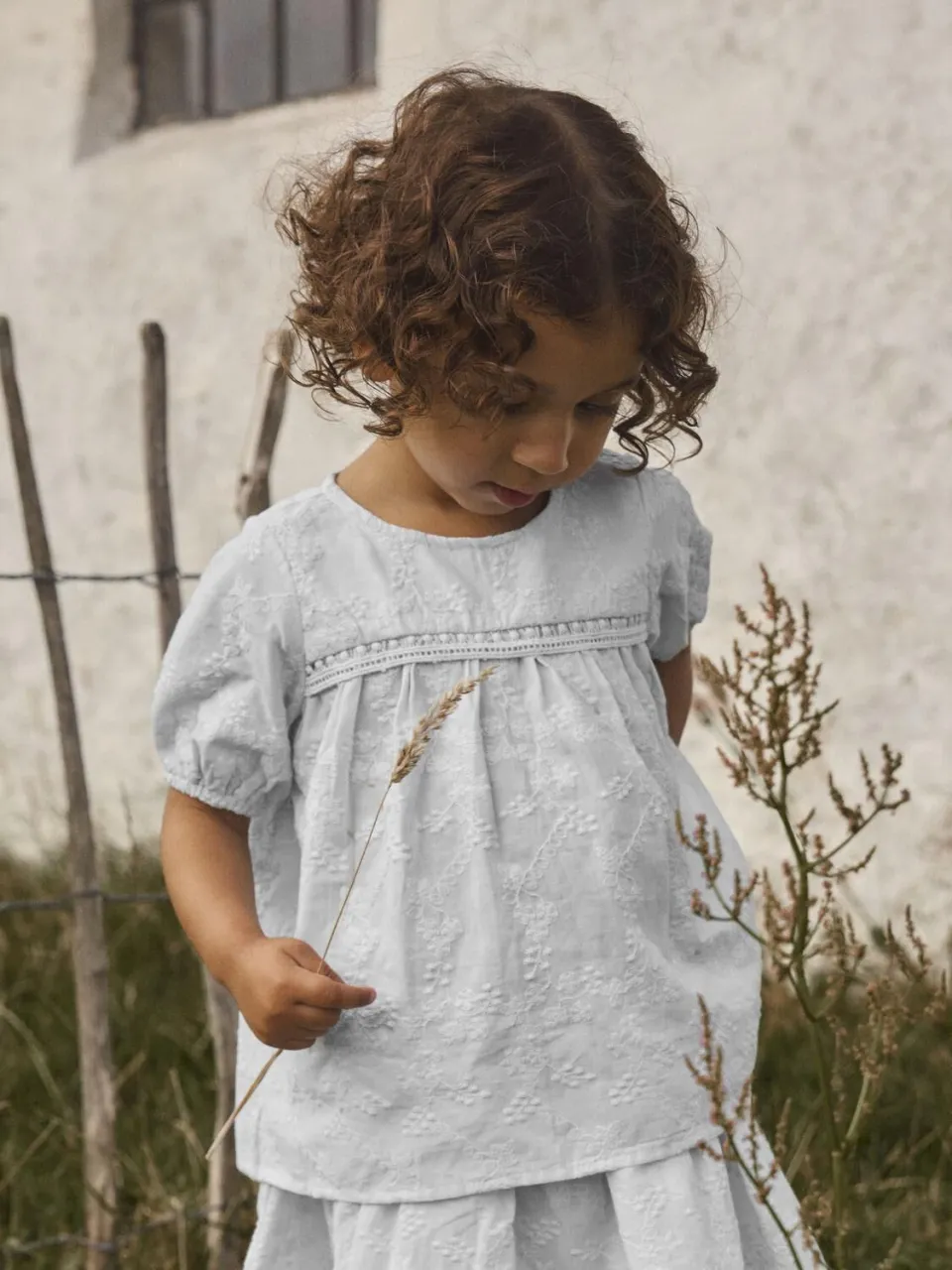 Lil' Atelier Jiva loose blouse lichtblauw