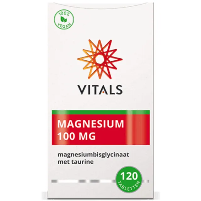 Vitals Magnesium Bisglycinaat 100mg tabletten, foto 2