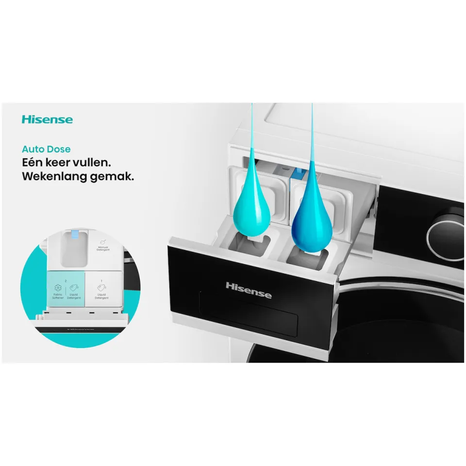 Hisense WF5I1045BWQ wasmachine wit, foto 6