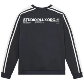 Rellix rechtvallende sweater met backprint - antraciet, foto 3