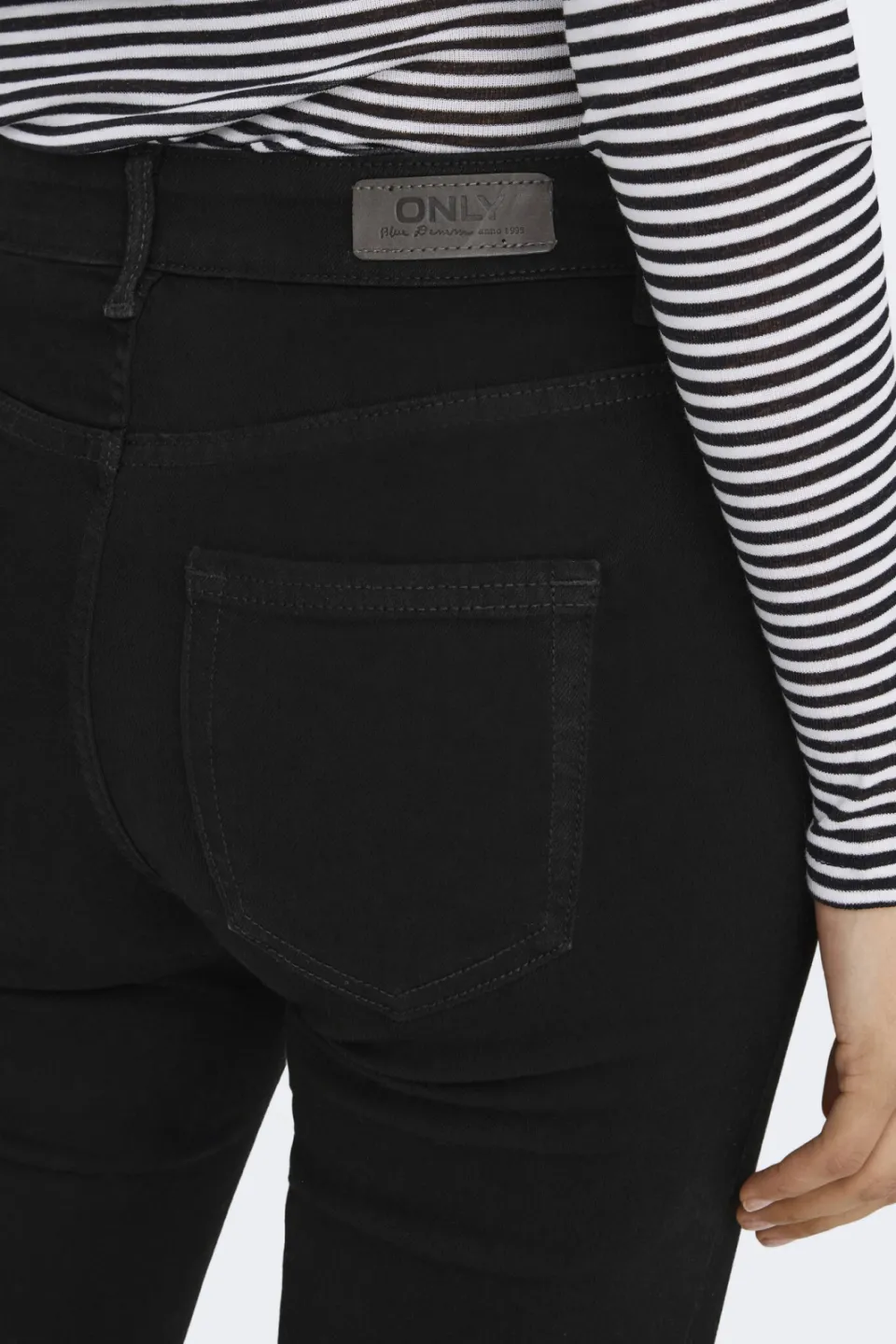 Only flared jeans ONLBLUSH black denim, foto 4