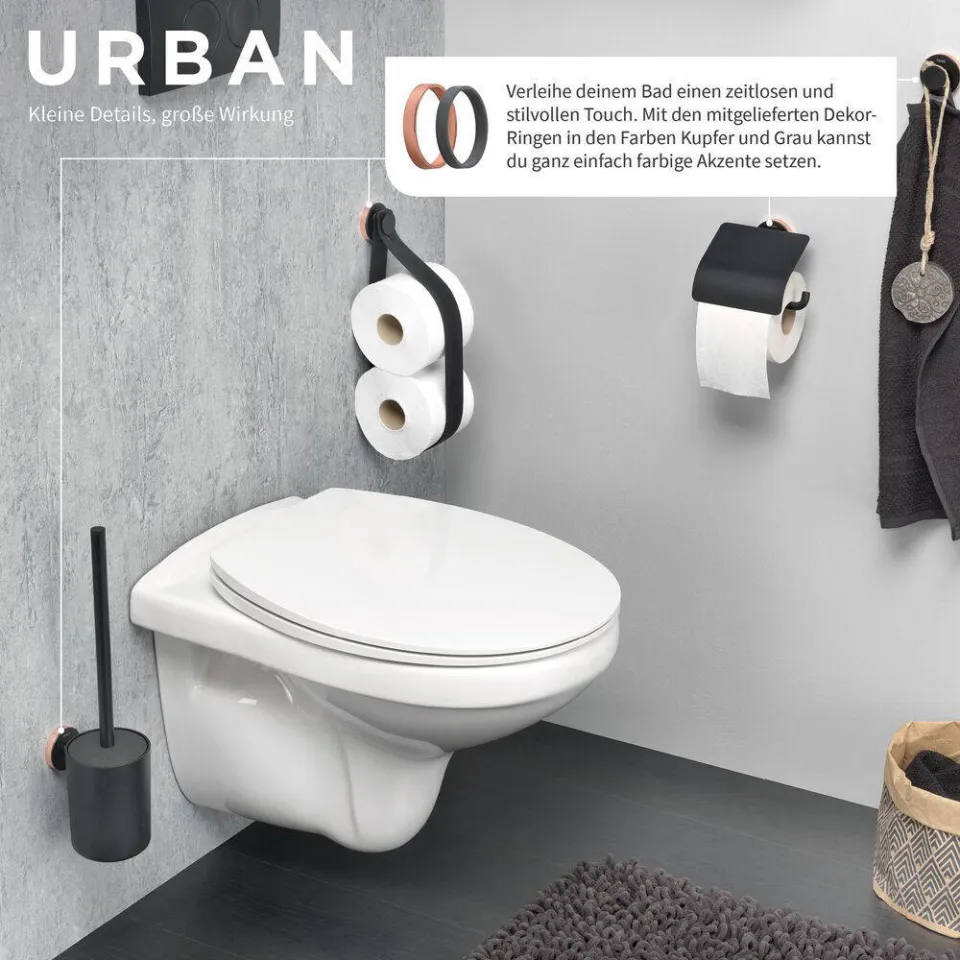 Tiger toiletborstel met houder Urban (zwart), foto 2