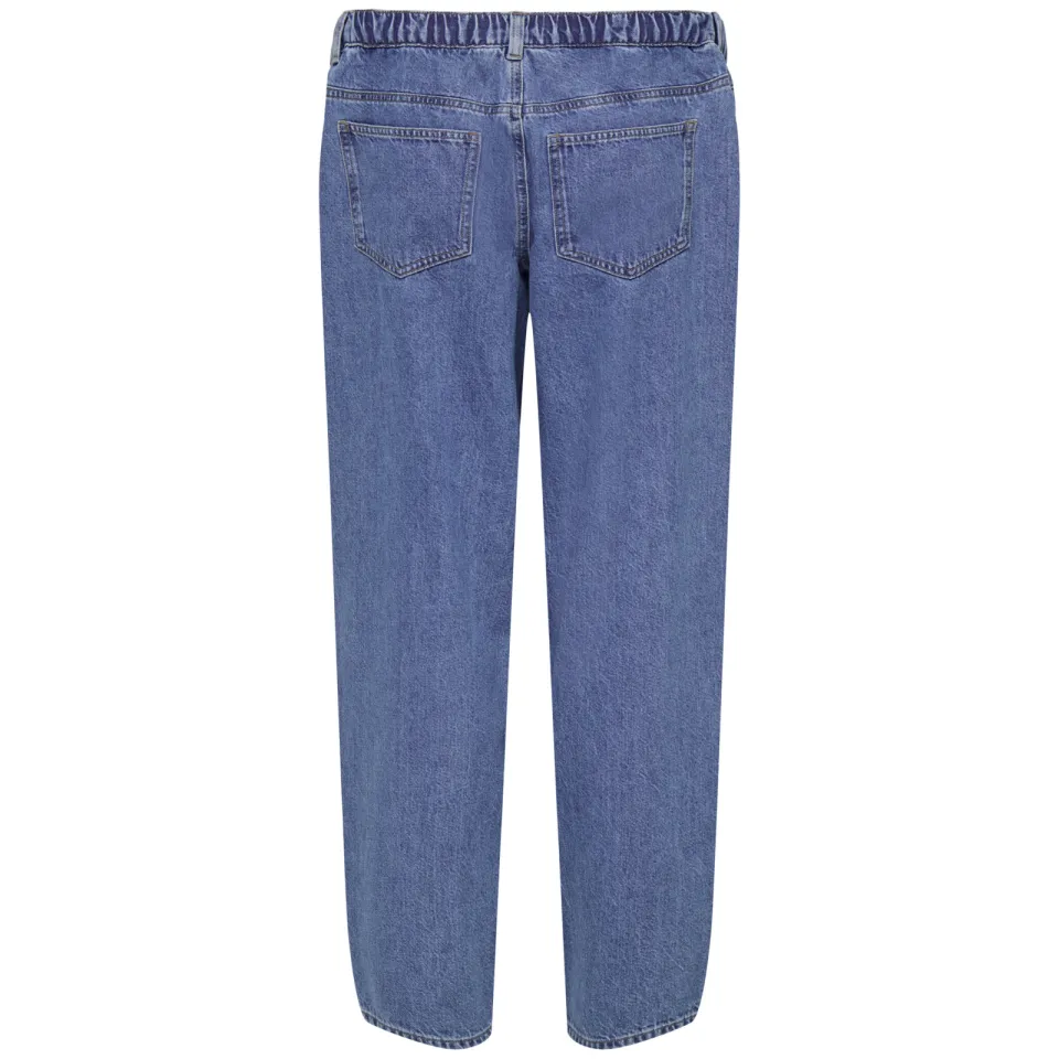 Only MATERNITY Olmluma low waist zwangerschaps straight leg jeans medium blue denim, foto 3