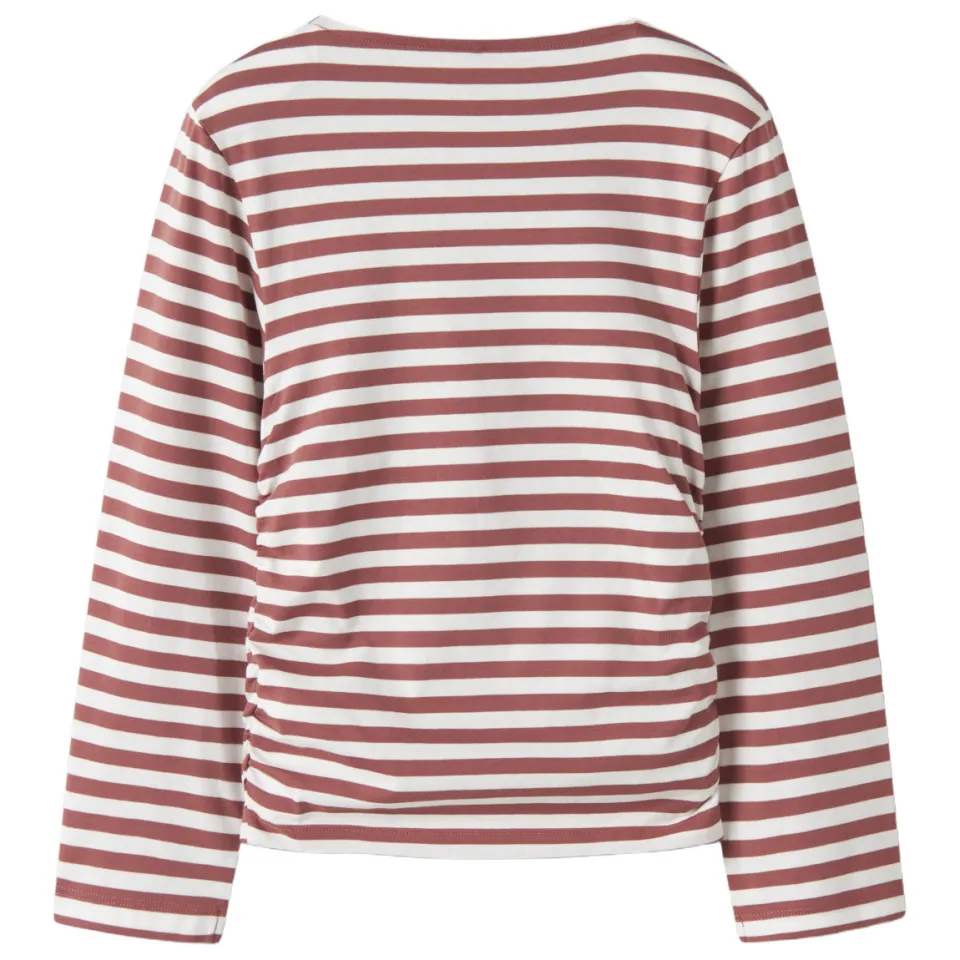 NAME IT gestreepte longsleeve rood/wit, foto 3