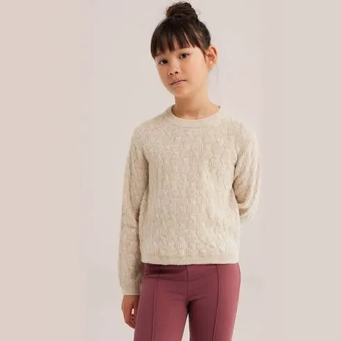 WE Fashion gebreide trui met wol - beige, foto 2