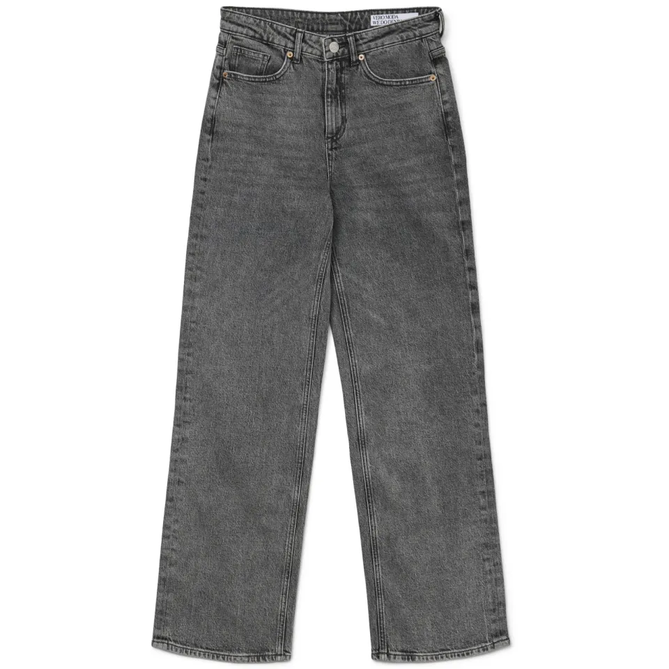 Vero Moda high waist wide leg jeans VMTESSA grey denim, foto 2