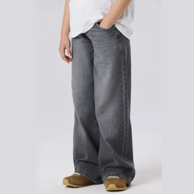 NAME IT KIDS wide leg jeans NKFROSE grey denim, foto 3