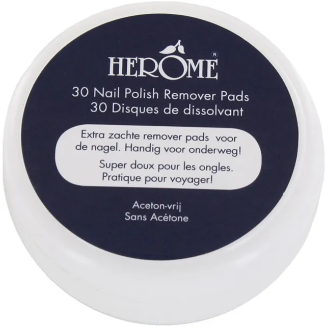 Herome Nagellakremover pads aceton-vrij