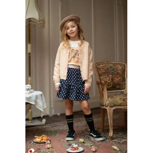Moodstreet rok donkerblauw zwart/blauw/wit, foto 3