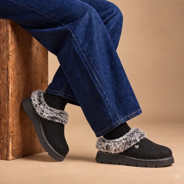 Skechers keepsakes lite pantoffels zwart, foto 4