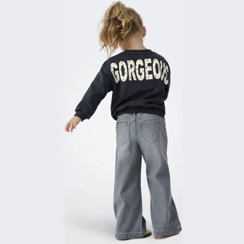 KIDS ONLY MINI KMGCOMET wide leg jeans - grijs, foto 5
