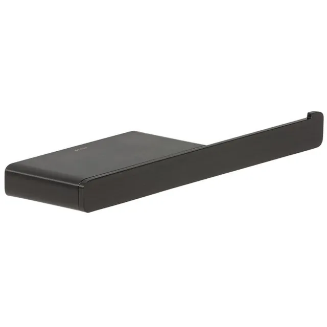 Geesa Shift toiletrolhouder met planchet zwart