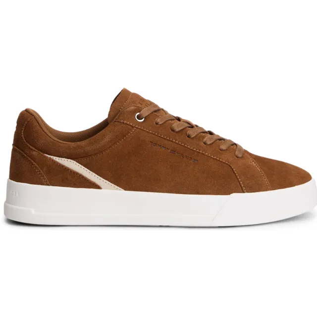 Tommy Hilfiger TH Court Premium sneaker bruin