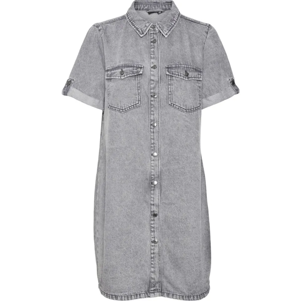 Vero Moda VMJENNIE spijkerjurk medium grey denim, foto 3