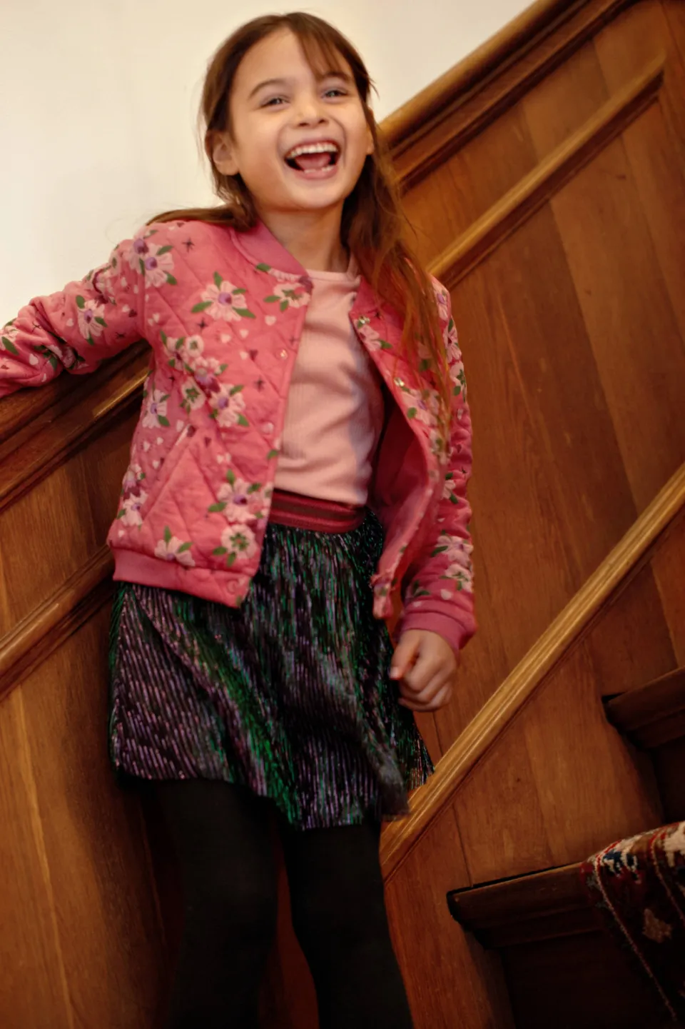 Jubel Moon Flowers longsleeve lichtroze, foto 3
