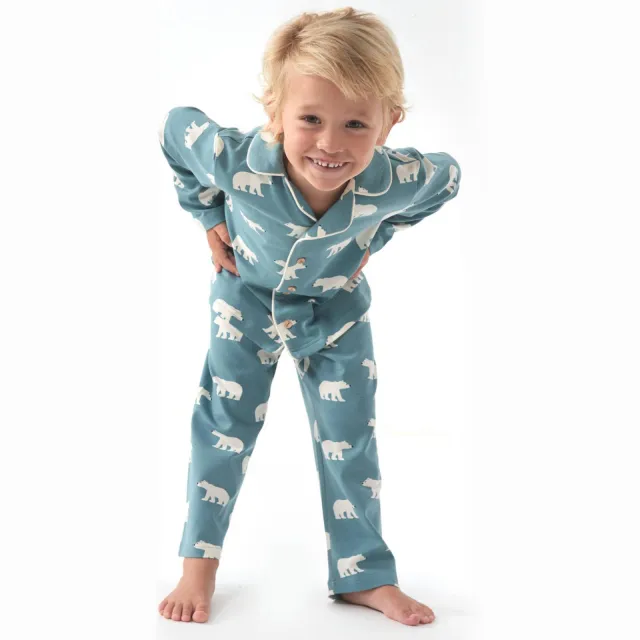 Little Label pyjama met dierenprint blauw