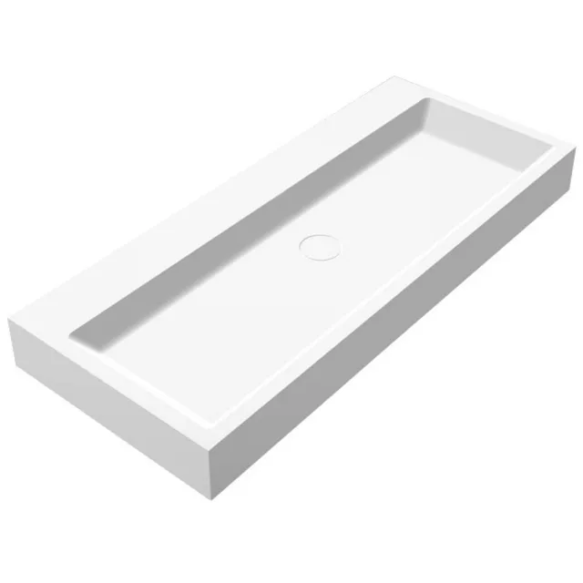 Best Design Opera-100 Just-Solid wastafel mat wit