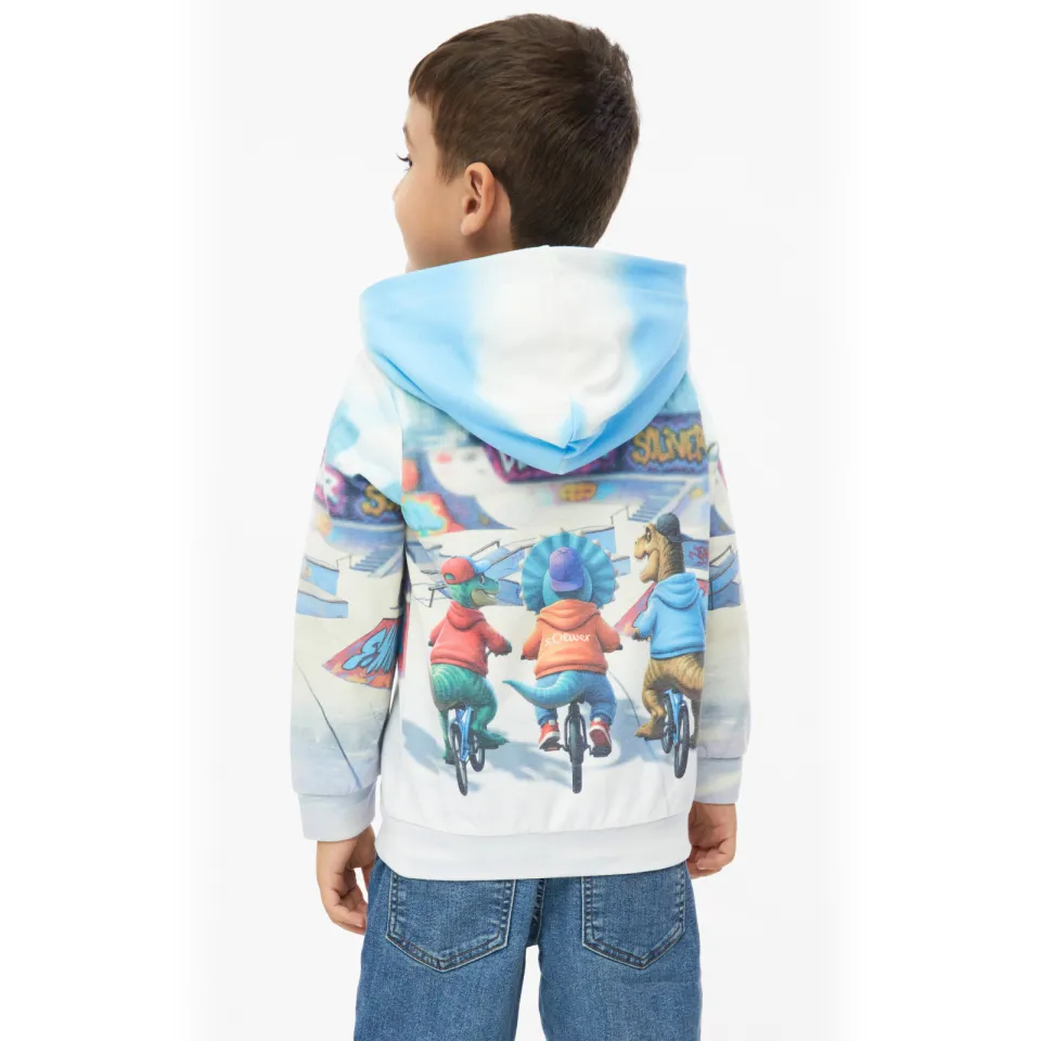 s.Oliver hoodie met print - grijs, foto 6