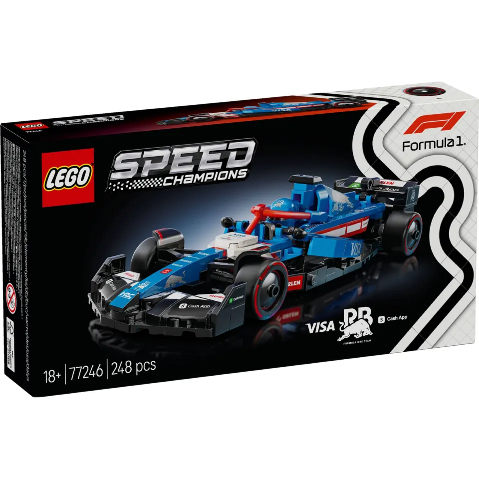 Lego Speed Champions Visa Cash App RB VCARB 01 F1® racewagen 77246, foto 3