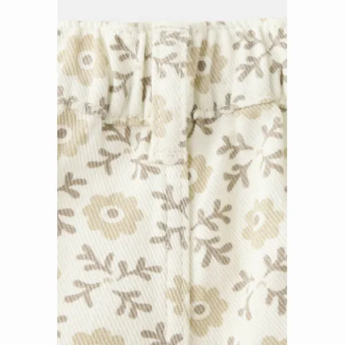 Mango Kids wide leg gebloemde jeans - beige, foto 5