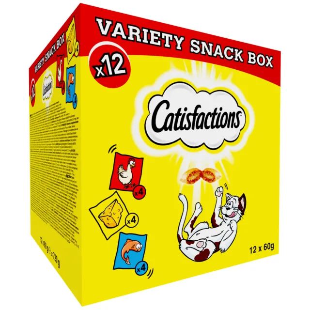 Catisfactions Kattensnacks Megabox 12 x 60 gr