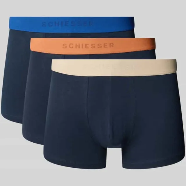 Schiesser Regular fit trunks van katoenmix in set van 3 veelkleurig, foto 2