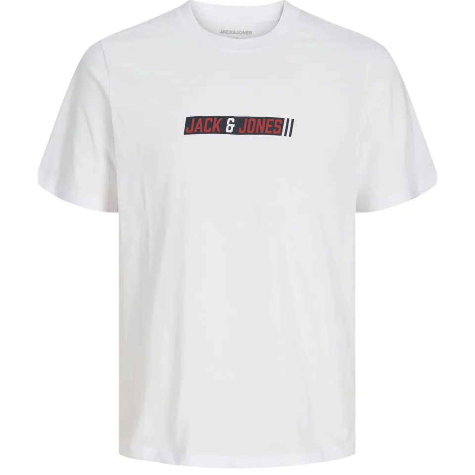 Jack & Jones junior t-shirt met logo wit, foto 2