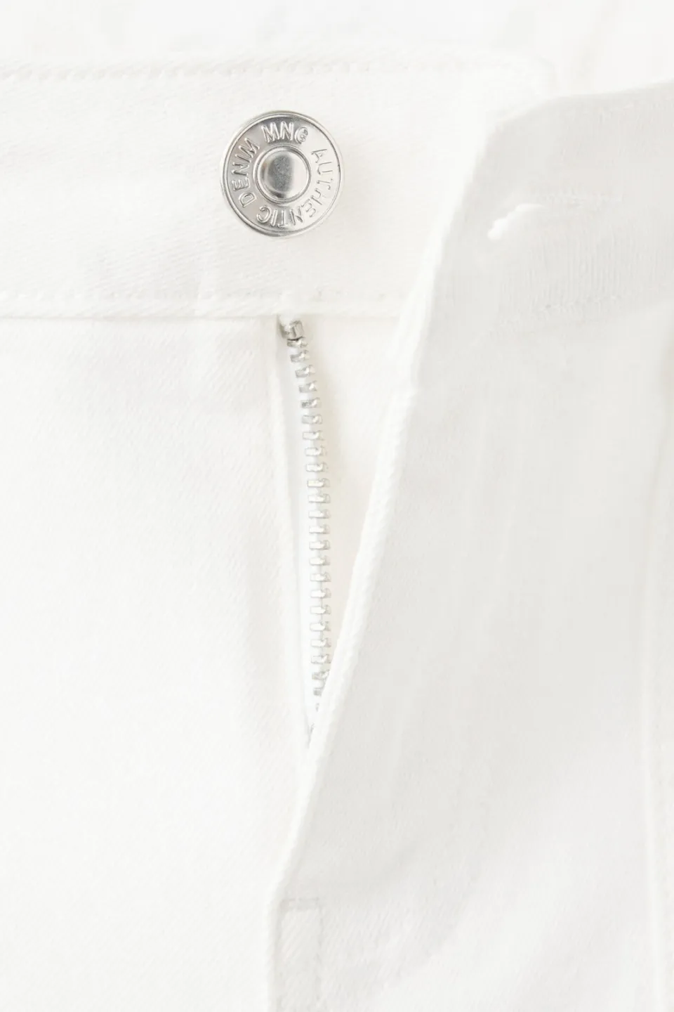 Mango TEEN wide leg jeans met studs - wit, foto 7