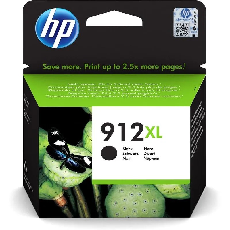 HP 912XL high-capacity zwarte inktcartridge, foto 2