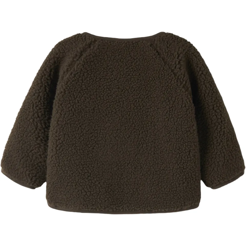Lil' Atelier teddy jas donkerbruin, foto 2