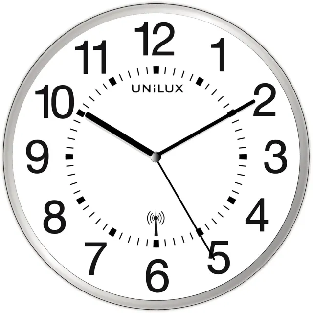 Unilux Mai Wave wandklok grijs