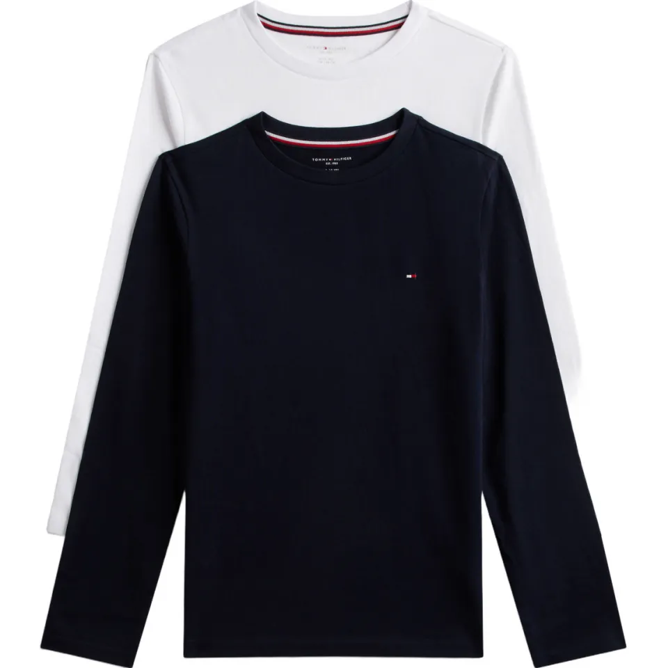 Tommy Hilfiger longsleeve donkerblauw set van 2, foto 3