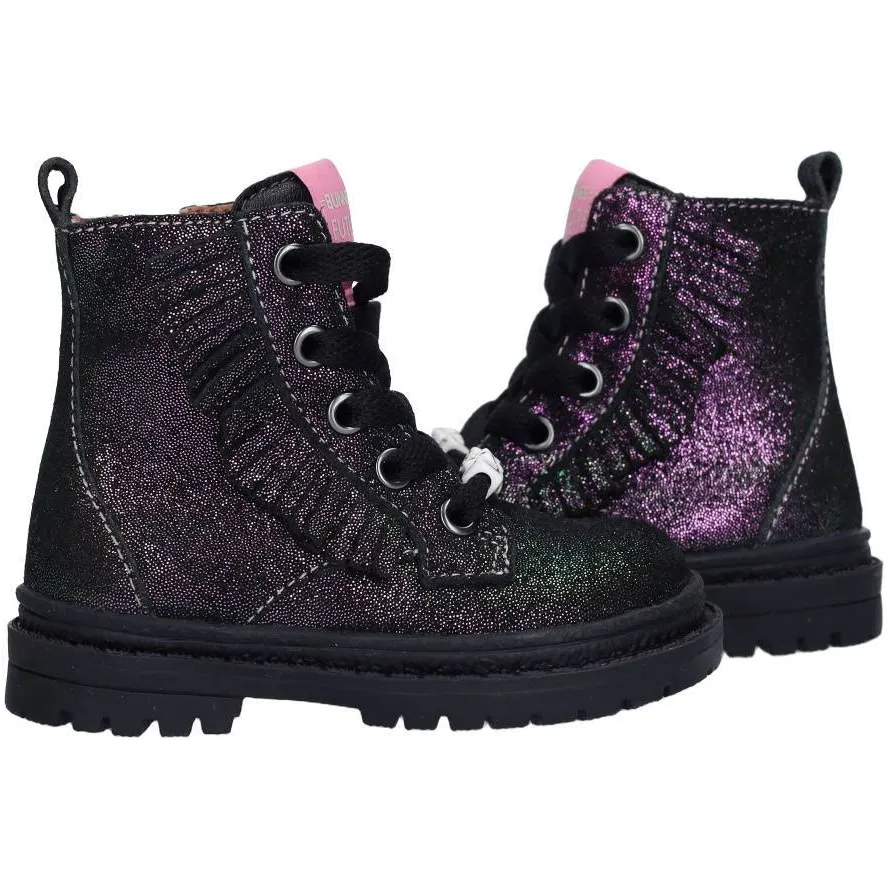 BunniesJR leren enkelboots - zwart/rosé, foto 4