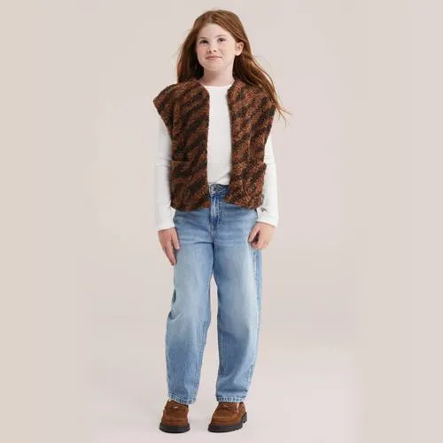 WE Fashion teddy gilet met zebraprint - bruin, foto 3