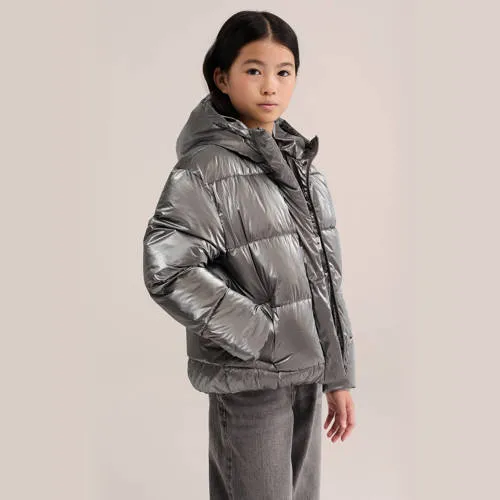 WE Fashion gewatteerde jas zilver, foto 3